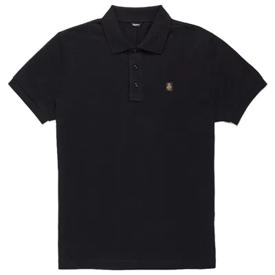Shop Refrigiwear Black Cotton Polo Shirt