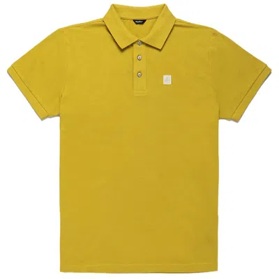 Shop Refrigiwear Yellow Cotton Polo Shirt