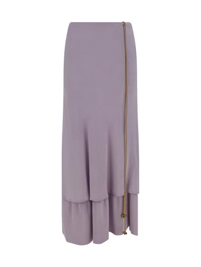 Shop Quira Double Underskirt In Misty Lilac