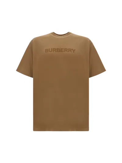 Shop Burberry T-shirt Harriston In Camel