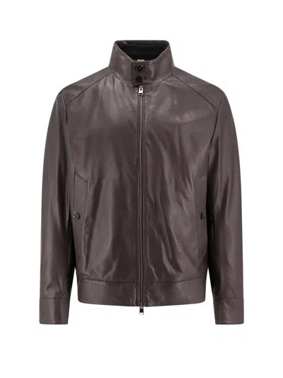 Shop Hugo Boss Leather Jacket