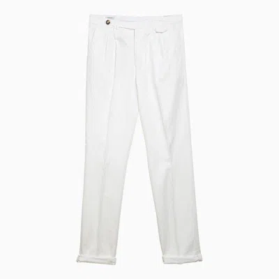 Shop Brunello Cucinelli Pants In White