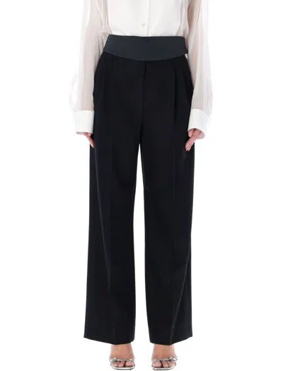Shop Stella Mccartney Tuxed Trousers In Black