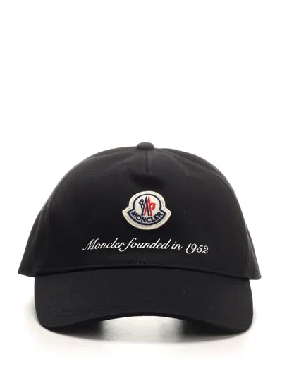 Shop Moncler Baseball Hat In Black