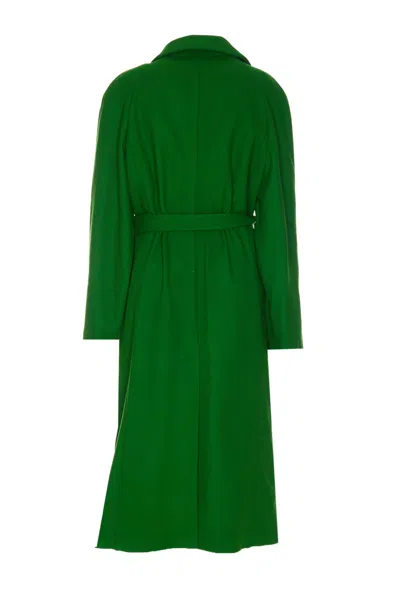 Shop Apc A.p.c. 'florence' Coat In Green