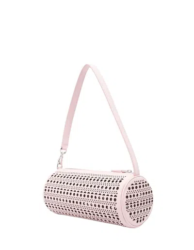 Shop Alaïa Leather Tube Bag In Pink