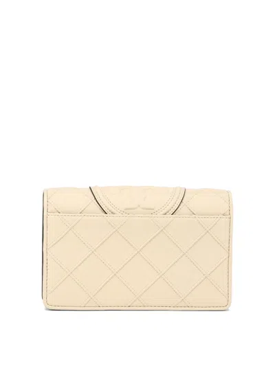 Shop Tory Burch "fleming Soft" Wallet With Chain In 浅褐色的