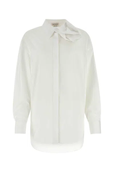 Shop Alexander Mcqueen Organic Cotton Shirt In White