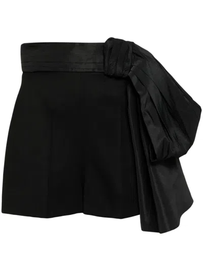 Shop Alexander Mcqueen Wool Shorts In Black