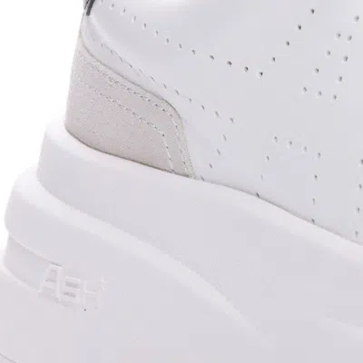 Shop Ash White And Black Leather Sneakers