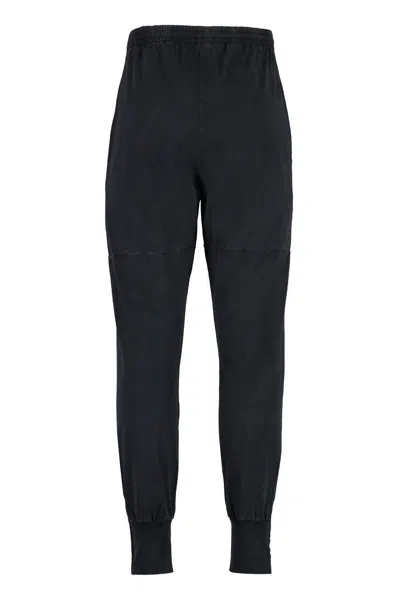 Shop Balenciaga Cotton Track-pants In Black