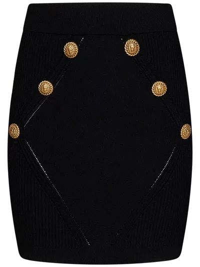 Shop Balmain Skirts In Black