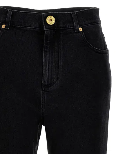 Shop Balmain Trousers In Black