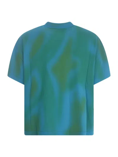 Shop Bonsai T-shirt  "spray" In Clear Blue
