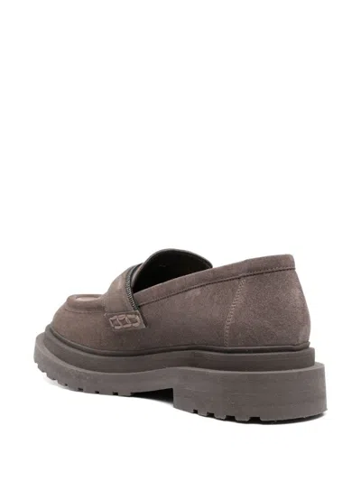 Shop Brunello Cucinelli Flat Shoes In Grey