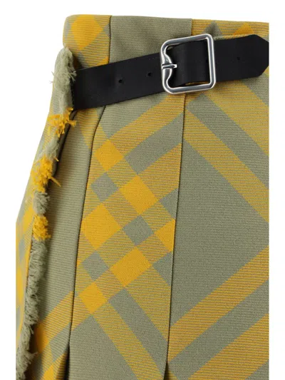 Shop Burberry Skirts In Hunter Ip Check