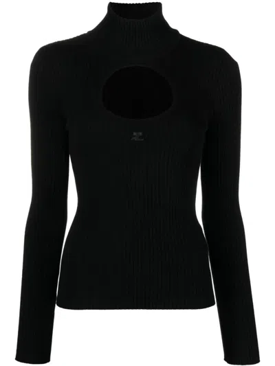 Shop Courrèges Courreges Sweaters Black