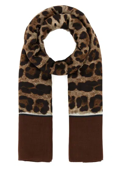 Shop Dolce & Gabbana Scarves And Foulards In Animal Print