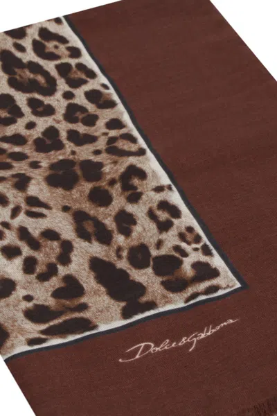 Shop Dolce & Gabbana Scarves And Foulards In Animal Print