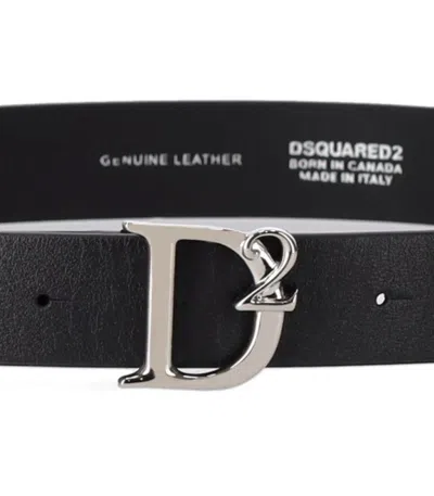 Shop Dsquared2 Belt With Logo In Black
