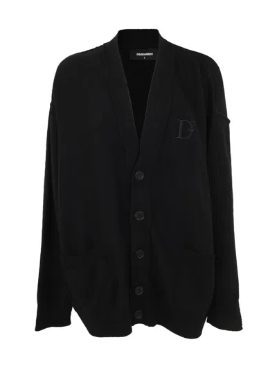 Shop Dsquared2 D2statement Cardigan Clothing In Black