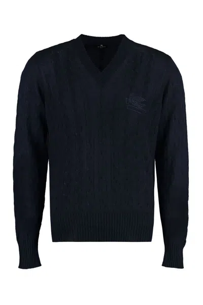 Shop Etro Cashmere Sweater In Blue