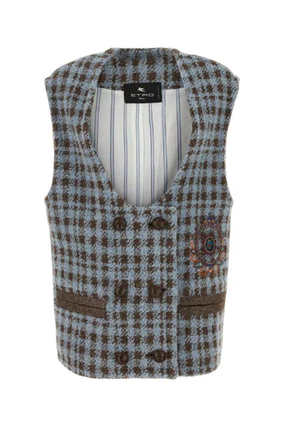 Shop Etro Jackets And Vests In Printed