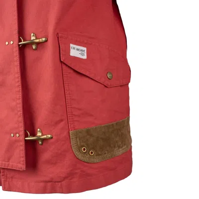 Shop Fay Cotton 4 Hooks Jacket In Red