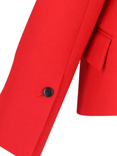 Shop Ferragamo Jackets In Red