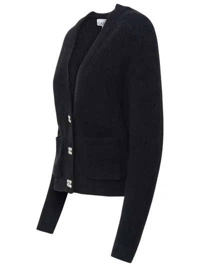 Shop Ganni Sweaters In Black