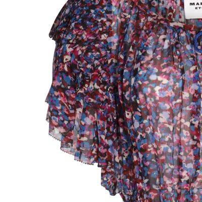 Shop Isabel Marant Étoile Multicolor Dress In Pink /blue