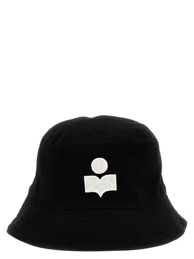 Shop Isabel Marant Haley Bucket Hat In White/black