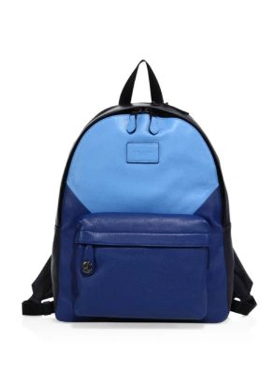 Coach Campus Backpack In Patchwork Pebble Leather In Blue
