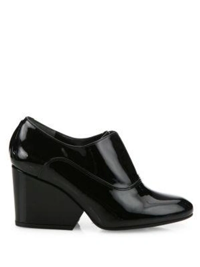 Shop Robert Clergerie Trevor Patent Leather Wedge Oxfords In Black