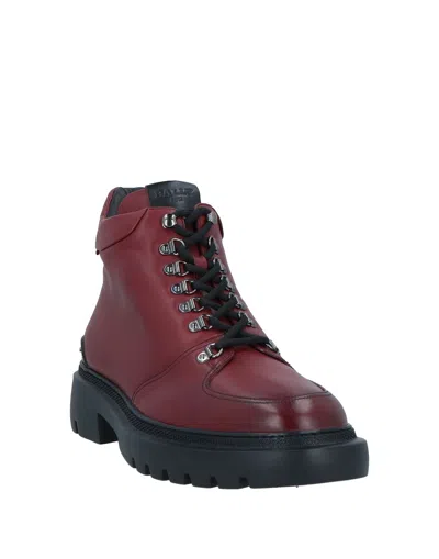 Bally Valiant 6239849 Men's Heritage Red Calf Leather Boots In Red