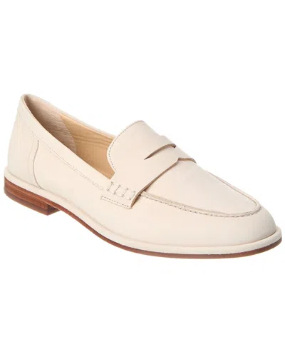 Shop J.mclaughlin J. Mclaughlin Concetta Leather Loafer In White