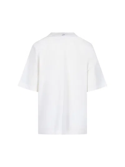 Shop Burberry Ekd Print T-shirt In Bianco