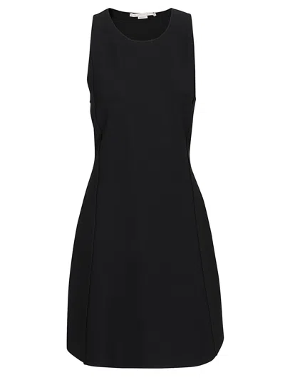 Shop Stella Mccartney Sleeveless Midi Dress In Black