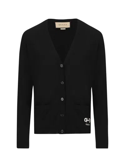 Shop Gucci Gg Intarsia Knit Cardigan In Default Title