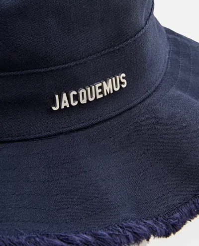 Shop Jacquemus Le Bob Artichaut Cotton Hat In Nero