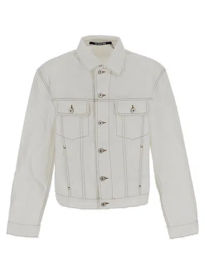 Shop Jacquemus Denim Jacket In White