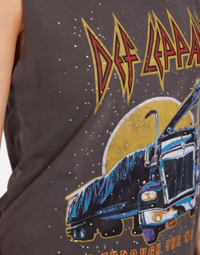 Lauren Moshi Kel Def Leppard Truck W/ Crystals In Vintage Black