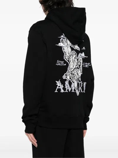 Shop Amiri Men  Angel Hoodie In Black