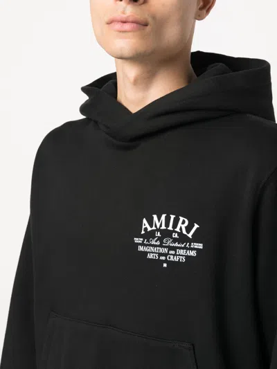 Shop Ami Alexandre Mattiussi Amiri Men Arts District Hoodie In 001 Black