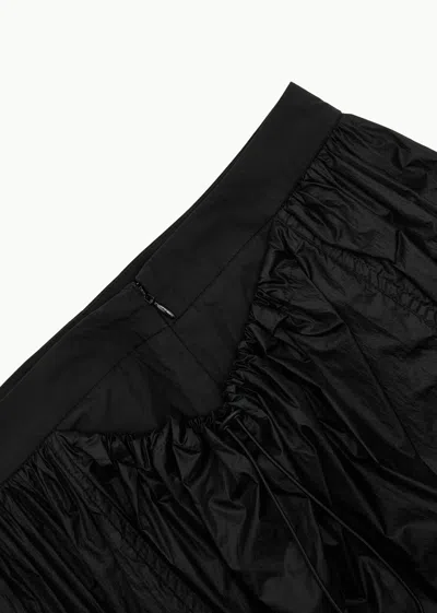 Shop Amomento Women Layered Shirring Skirt In Black