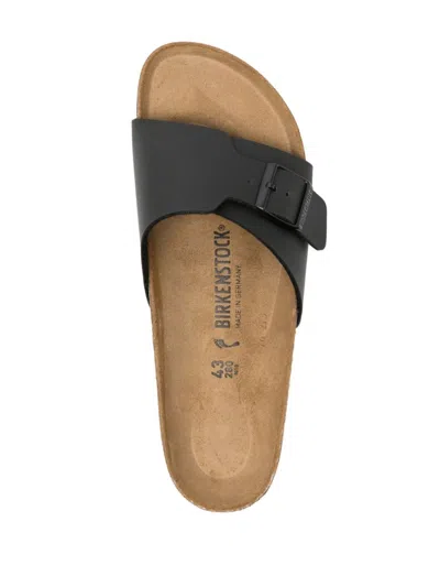 Shop Birkenstock Catalina Birko-flor Slipper In Black