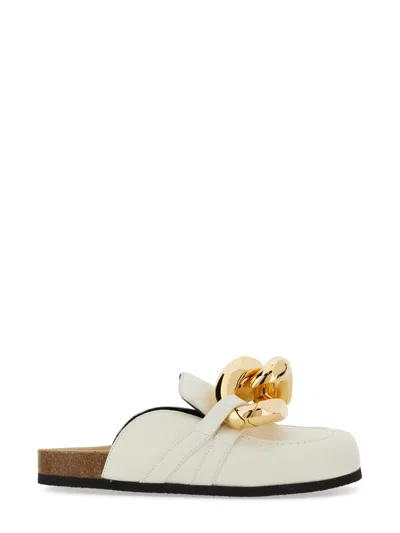 Shop Jw Anderson J.w. Anderson Mules Chain In Bianco
