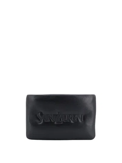 Shop Saint Laurent Card Holder In Black