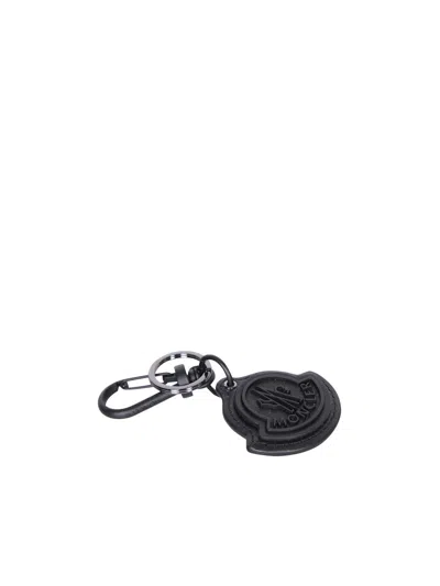 Shop Moncler Key Ring Black Keychain
