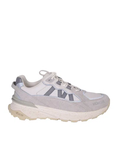Shop Moncler Lite Runner Low Crean Sneakers In Grey